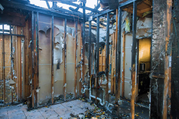 Professional Fire Damage Removal technician working in Cleveland, WI